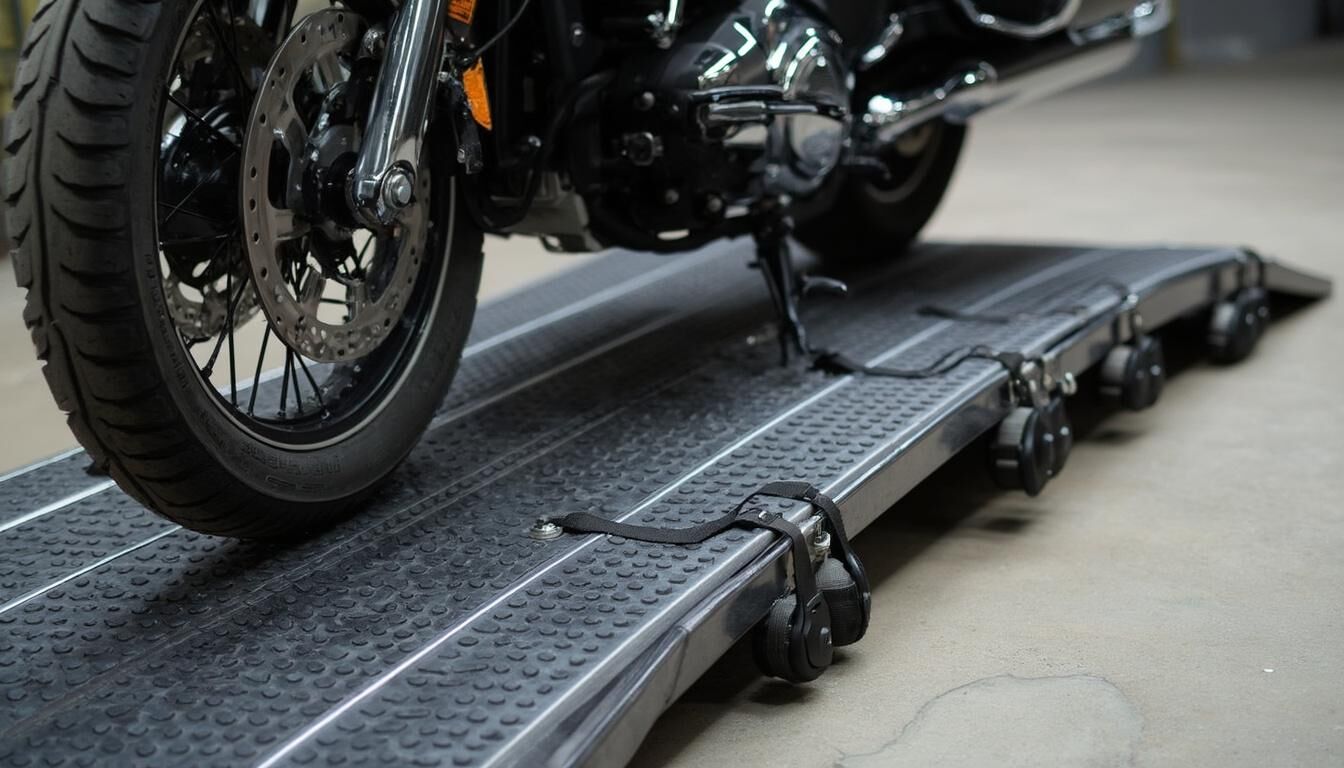 Découvrez notre guide d'achat complet sur les rampes de chargement pour moto. Trouvez des conseils pratiques, des critères de sélection essentiels et des recommandations pour choisir la rampe idéale qui assurera la sécurité et la simplicité de transport de votre moto.