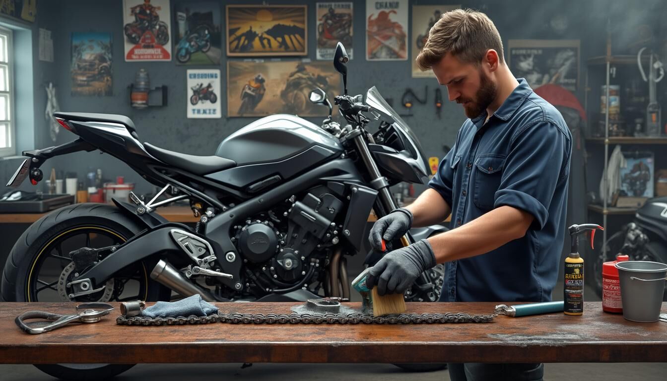 GrandPitstop Stand Rouleau Nettoyage Pneus Moto - GRoller Pour Largeur Pneu Jusqu'à 180mm, Idéal Chaîne Et Entretien